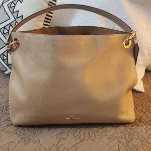 Coach Clarkson Hobo Bag in Tan Leather